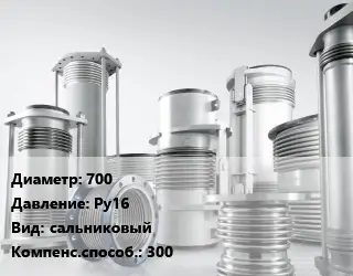 Компенсатор 700 Ру16 сальниковый 300